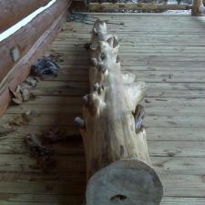 Log Railing Repairs 4