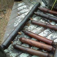 Log Railing Repairs 13