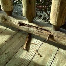 Log Railing Repairs 16